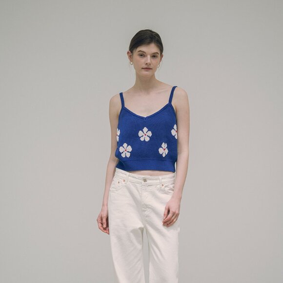 Siyazu Flower Patterns Sleeveless Street Style Plain Cotton tank top 2 c… - Picture 6 of 16